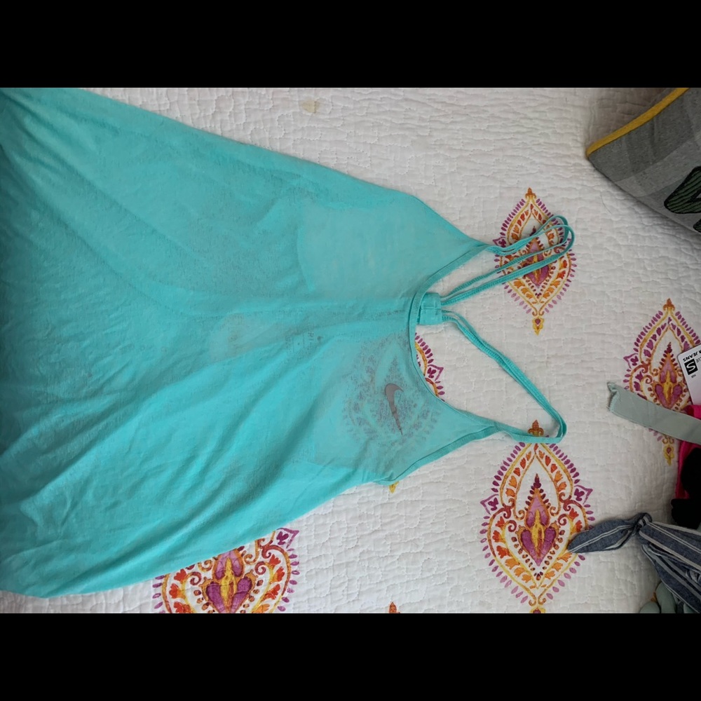 Cross Cross Teal Dri Fit Nike Tank